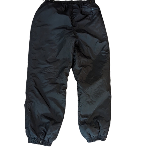 Columbia warm insulated black nylon ski /snow outdoor Gorpcore pants Sz XL - Picture 7 of 8